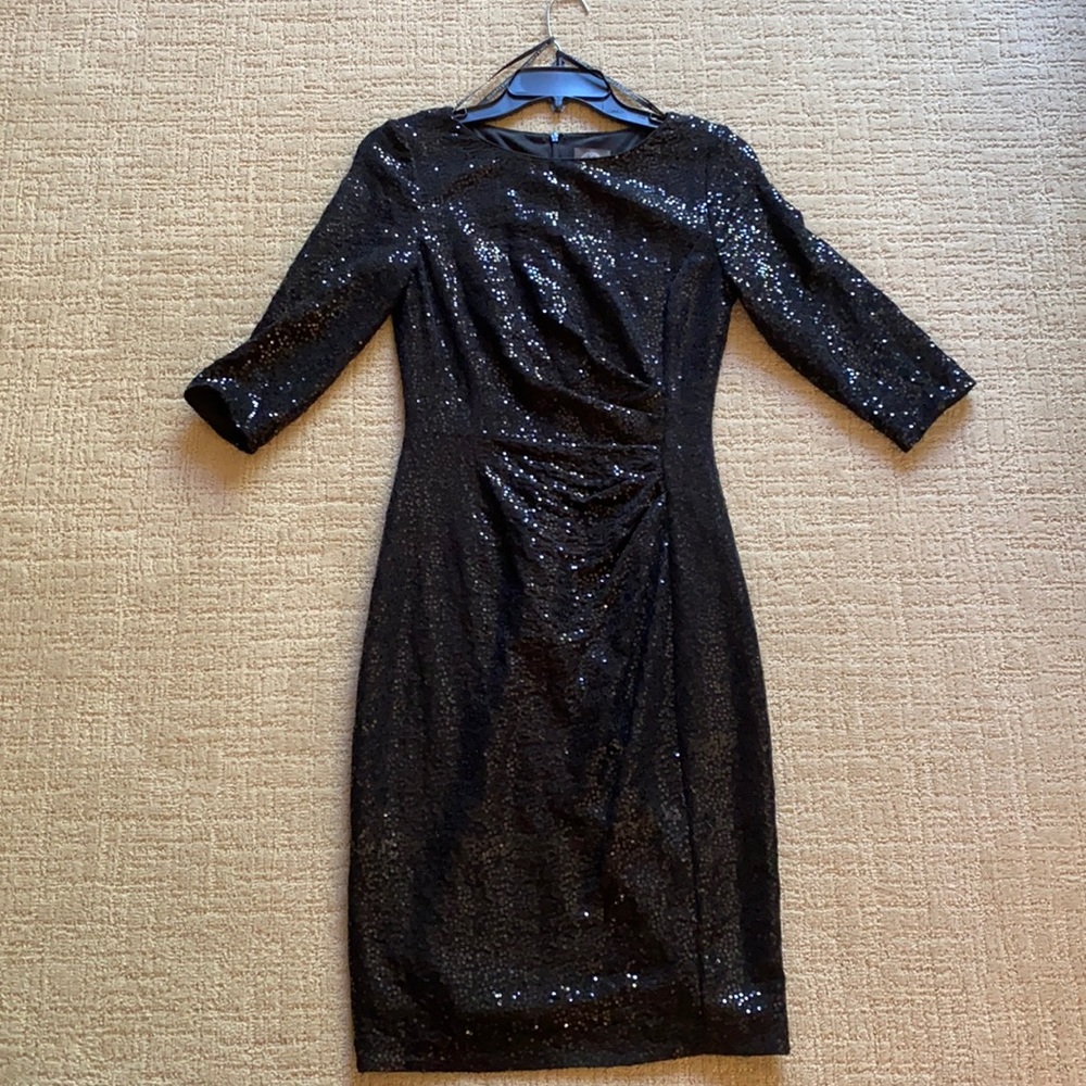 Black Sequined Dress